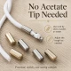 Clamp Cord End for Tres Cord - Metal Cord End 20 mm Diameter, 10 mm Diameter, 5.5 mm Cord Opening for Bags and Garments