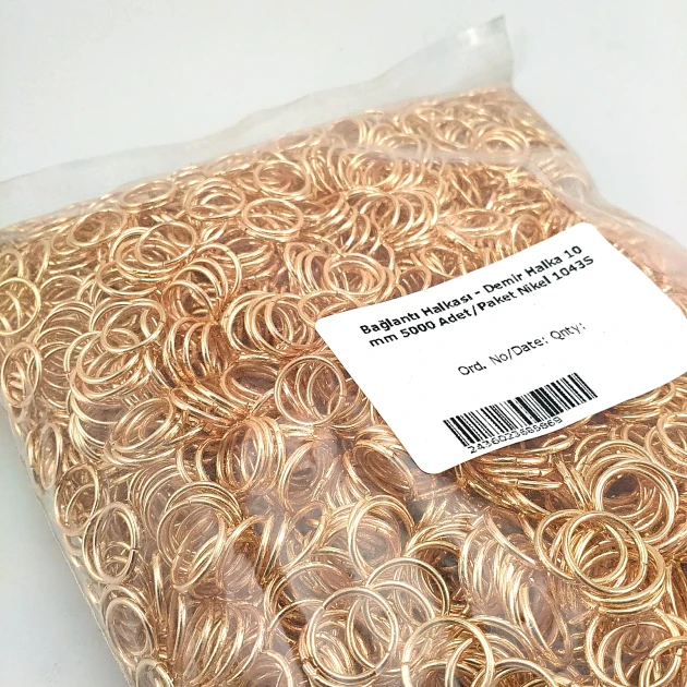 1 cm - 0,39" Ring - Chain Link Ring 5000 pcs/ Pack A000H1