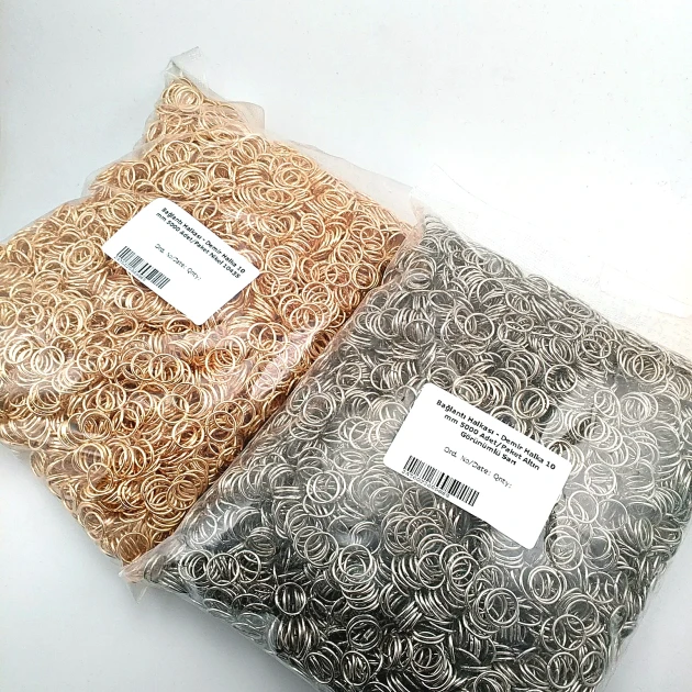 1 cm - 0,39" Ring - Chain Link Ring 5000 pcs/ Pack A000H1