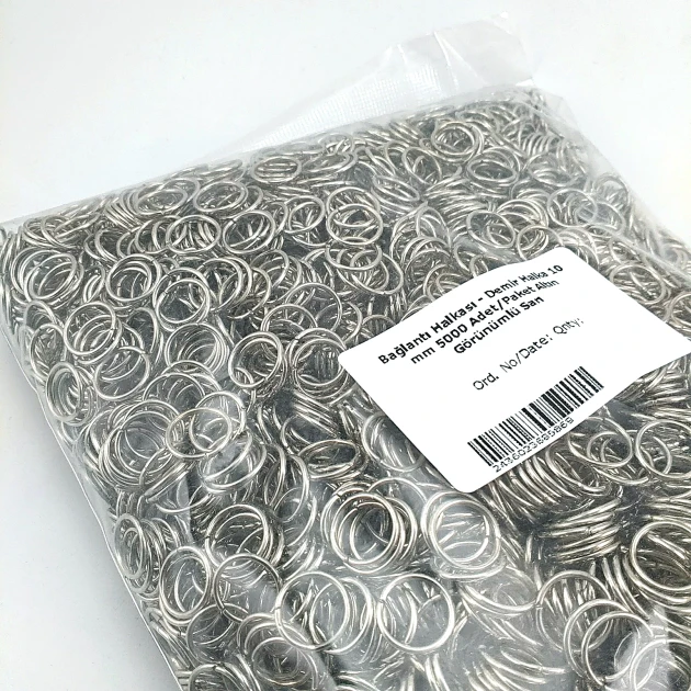1 cm - 0,39" Ring - Chain Link Ring 5000 pcs/ Pack A000H1
