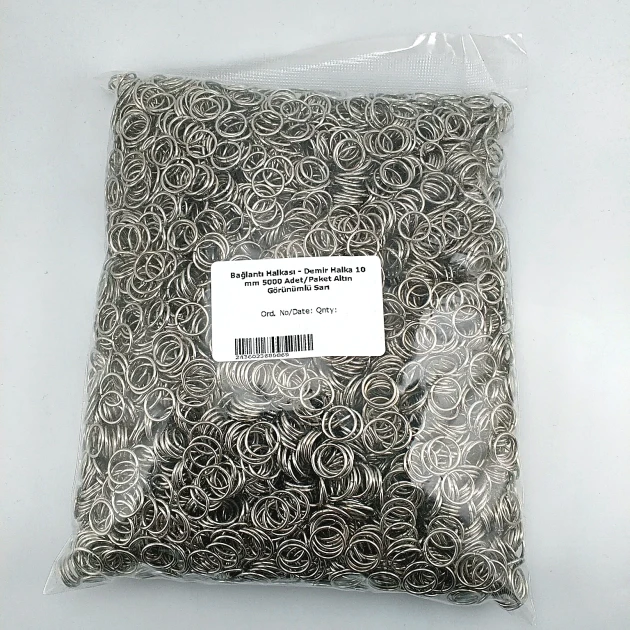 1 cm - 0,39" Ring - Chain Link Ring 5000 pcs/ Pack A000H1