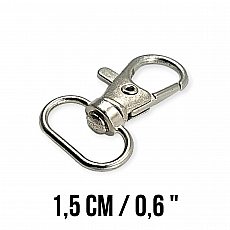 Keychain Hook 15 mm Spring Swivel Hooks - Paris Hook - Parrot Hook A 511