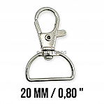 Keychain Hook 21 mm Spring Swivel Hooks - Paris Hook - Parrot Hook A 512