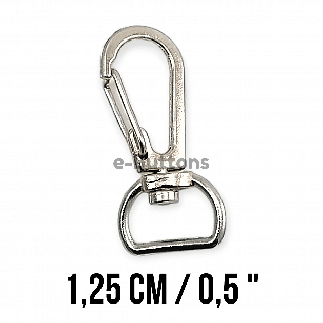 Spring Swivel Wire Hook 12.5 mm Almond Hook - Parrot Hook A 513