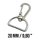 Spring Swivel Wire Hook 20 mm Almond Hook - Parrot Hook A 515