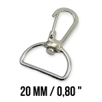 Spring Swivel Wire Hook 20 mm Almond Hook - Parrot Hook A 515