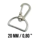Spring Swivel Wire Hook 20 mm Almond Hook - Parrot Hook A 515
