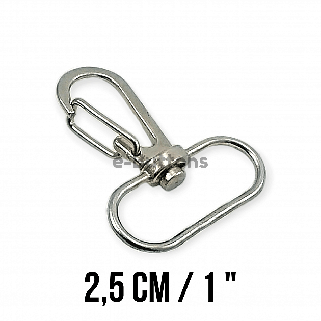 Almond Hook 25 mm Parrot Hook - Spring Swivel Wire Hook A 516