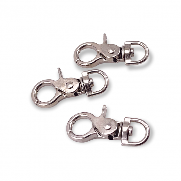 15 mm Paris Hook Spring Swivel Hooks - Keychain Hook - Parrot Hook A 511