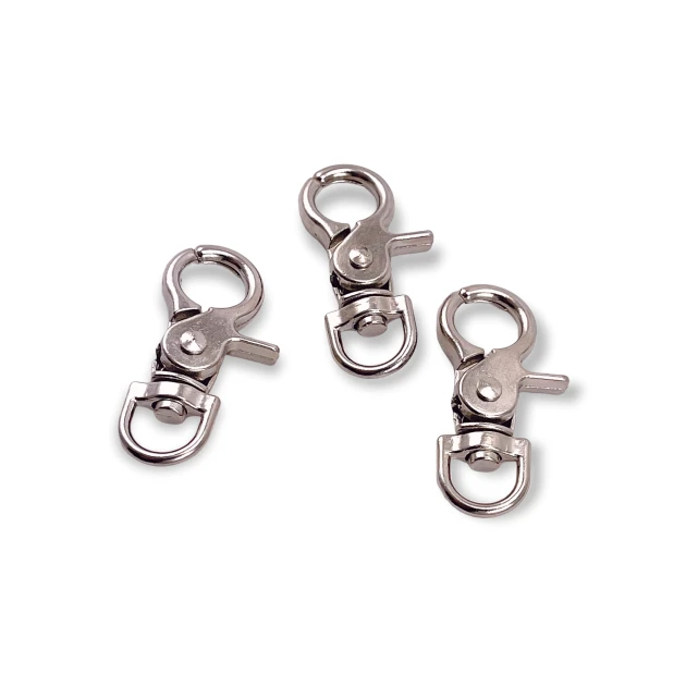 15 mm Paris Kanca Yaylı Döner Kancalar - Anahtarlık Kancası - Papağan Kanca A 511