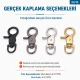 1,5 cm Viton Kanca Yaylı Döner Çanta ve Anahtarlık Kancası A 511VTN, zamak metalden üretilmiş, 35 mm uzunluk, 19 mm