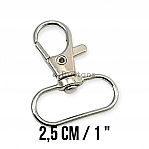Keychain Hook 25 mm Spring Swivel Hooks - Paris Hook - Parrot Hook A 545