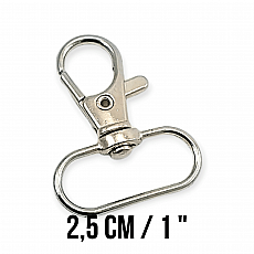 Keychain Hook 25 mm Spring Swivel Hooks - Paris Hook - Parrot Hook A 545