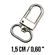 Lock Hook 14 mm Parrot Hook - Spring Swivel Hook A 546