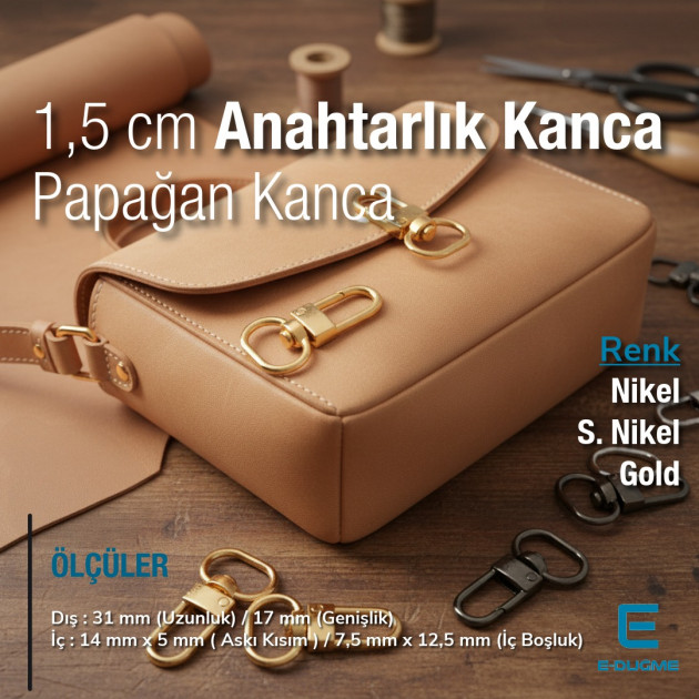 Lock Hook 14 mm Parrot Hook - Spring Swivel Hook A 546