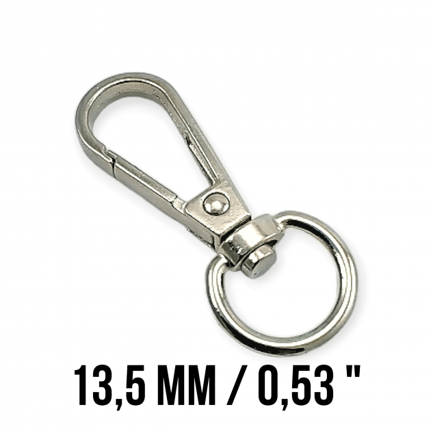 Almond Hook 13,5 mm Parrot Hook - Spring Swivel Hook A 547