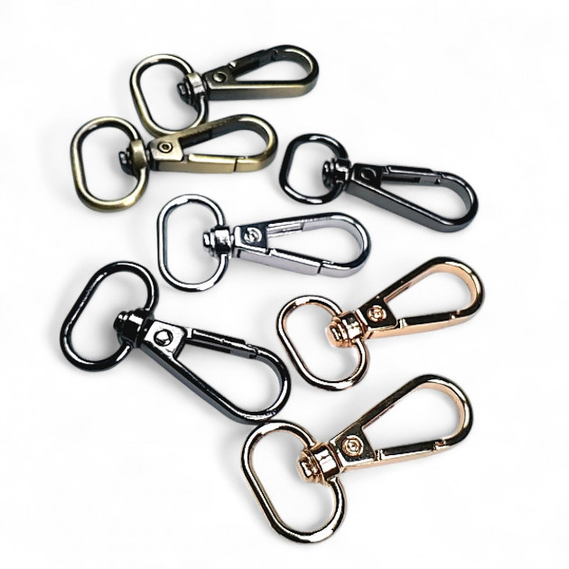 25 mm 0,98" Parrot Hook - Almond Hook - Spring Swivel Hook (100 Pieces/Pack) S24699