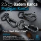 Badem Kanca 25 mm Papağan Kanca - Yaylı Döner Kanca A 549