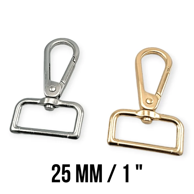 Badem Kanca 25 mm Papağan Kanca - Yaylı Döner Kanca A 551