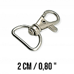 Keychain Hook 18 mm Spring Swivel Hooks - Paris Hook - Parrot Hook A 557