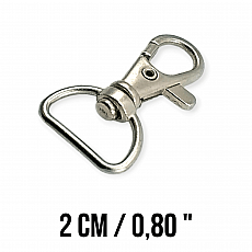 Keychain Hook 18 mm Spring Swivel Hooks - Paris Hook - Parrot Hook A 557