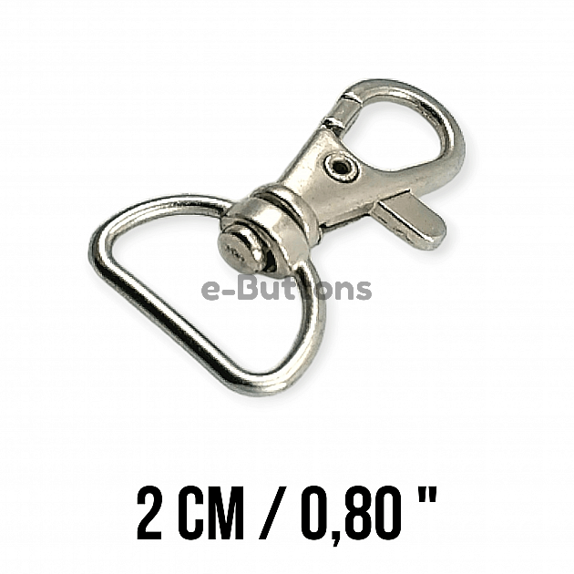 Keychain Hook 18 mm Spring Swivel Hooks - Paris Hook - Parrot Hook A 557