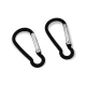 Aluminum Carabiner D Shaped Buckle Key Chain Clip5 cm Camping D-ring Carabiners A 566