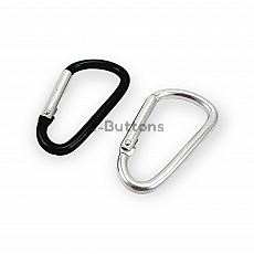 Aluminum Carabiner D Buckle Key Chain Clip Camping 4cm D-ring Carabiners A 568