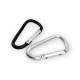 D-ring Carabiners 4.5 cm Aluminum Carabiner D Shaped Buckle Key Chain Clip Camping A 569