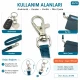 Paris Spring Swivel Hook A 578 with 9.7 mm / 0.382 in strap opening, ideal for keychains, lanyards, and small bag accessories