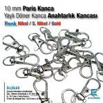 Keychain Hook 10 mm Spring Swivel Hooks - Paris Hook - Parrot Hook A 578