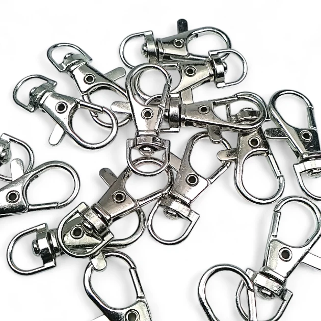 Paris Hook Spring Loaded Swivel Hooks - 10 mm 0,4" Keychain Hook - Parrot Hook (50Pcs/Pack) A 578PROMO