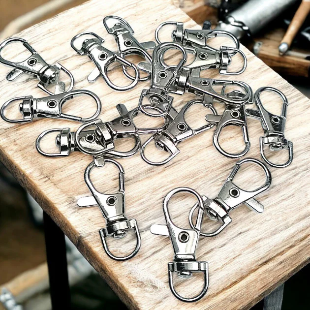 Paris Hook Spring Loaded Swivel Hooks - 10 mm 0,4" Keychain Hook - Parrot Hook (50Pcs/Pack) A 578PROMO