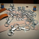 Paris Hook Spring Loaded Swivel Hooks - 10 mm 0,4" Keychain Hook - Parrot Hook (50Pcs/Pack) A 578PROMO