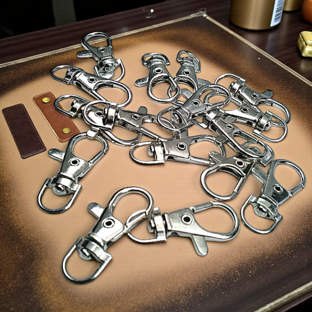 Paris Hook Spring Loaded Swivel Hooks - 10 mm 0,4" Keychain Hook - Parrot Hook (50Pcs/Pack) A 578PROMO