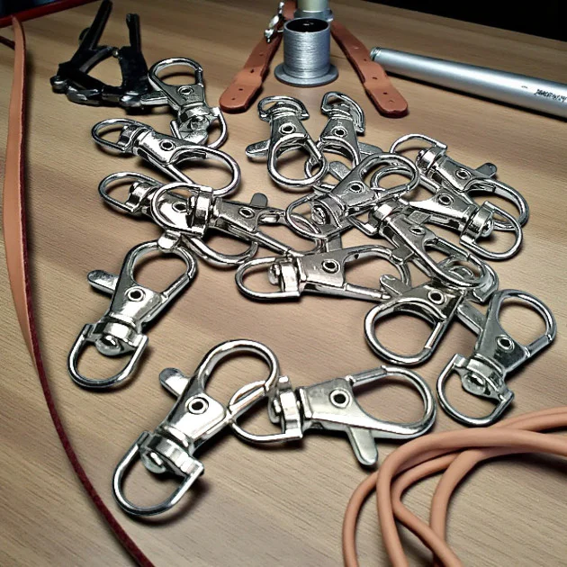 Paris Hook Spring Loaded Swivel Hooks - 10 mm 0,4" Keychain Hook - Parrot Hook (50Pcs/Pack) A 578PROMO