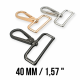 Parrot Hook 37 mm Almond Hook - Spring Swivel Hook A 582