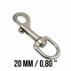 Tasma Kancası 20 mm Gemici Kanca - Yaylı Döner Kanca A 589
