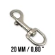 Tasma Kancası 20 mm Gemici Kanca - Yaylı Döner Kanca A 589