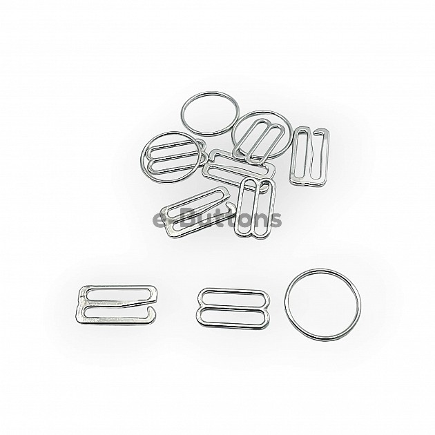 2 cm Hook Clasp Ring and Strap Adjustment Buckle Set of 3 AK00200