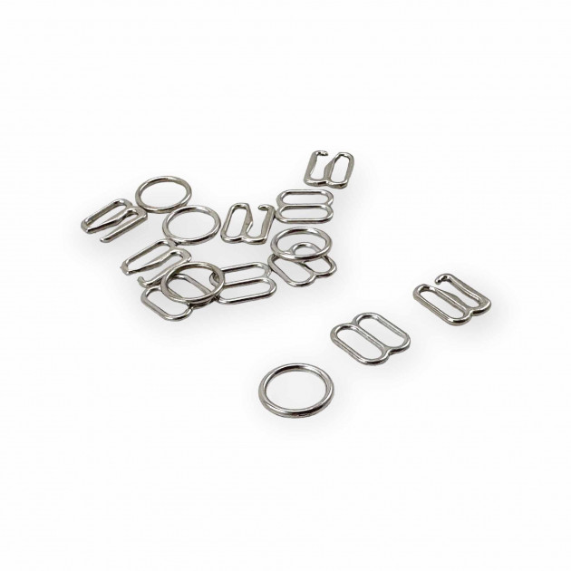 10 mm Sütyen Kanca Seti - Askı Ayar Tokası - Kancası ve Halkası AK00100