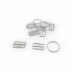 2 cm Hook Clasp Ring and Strap Adjustment Buckle Set of 3 AK00200 2 cm Hook Clasp Ring and Strap Adjustment Buckle Set of 3 AK00200