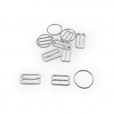 2 cm Hook Clasp Ring and Strap Adjustment Buckle Set of 3 AK00200