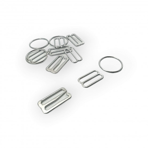 2 cm Hook Clasp Ring and Strap Adjustment Buckle Set of 3 AK00200 2 cm Hook Clasp Ring and Strap Adjustment Buckle Set of 3 AK00200