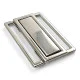 3 cm Luxury Metal Buckle with Snap - Mirrored Snap Buckle A 496