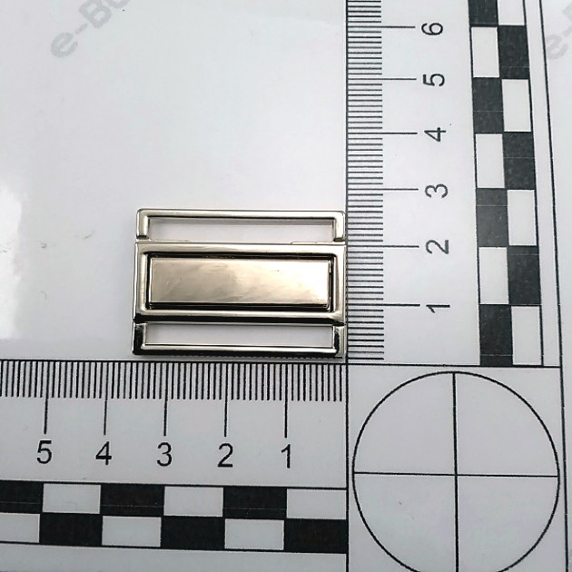 3 cm Luxury Metal Buckle with Snap - Mirrored Snap Buckle A 496