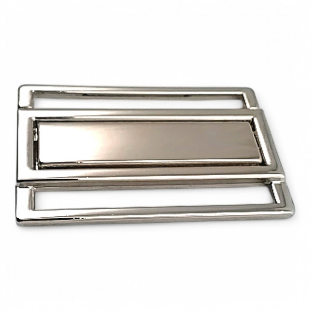 3 cm Luxury Metal Buckle with Snap - Mirrored Snap Buckle A 496