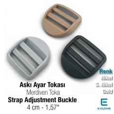 4 cm 1.6" Ladder Buckle - Plastic Hump Buckle - Bag Strap Adjustment Buckle AK0004
