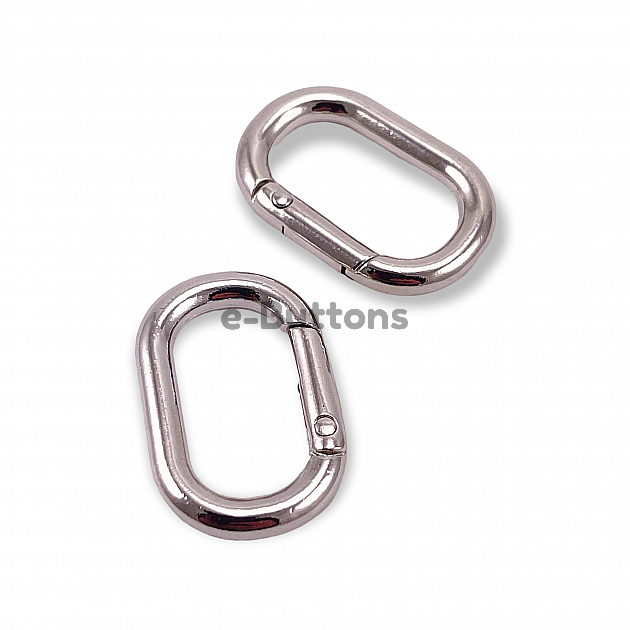 Oval Spring Ring 12 mm Key Chain Ring - Clamp A 459