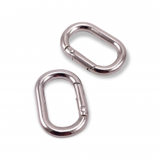 Oval Spring Ring 12 mm Key Chain Ring - Clamp A 459 Oval Spring Ring 12 mm Key Chain Ring - Clamp A 459